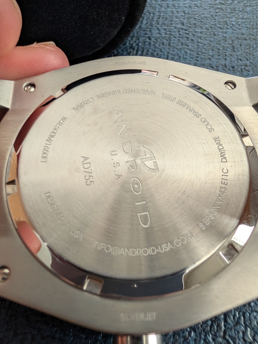 Android SilverJet Men's Watch - Picture 3 of 3